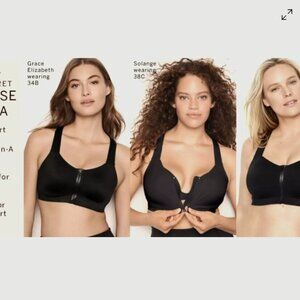 Victoria’s Secret Purple Knockout Front Close Sport Bra Wired 36DD  New